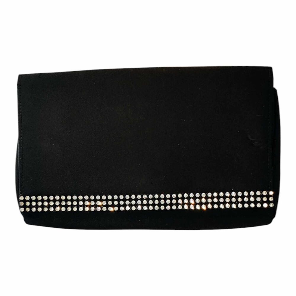 Vintage Walborg Handbag Black Evening Clutch Formal Purse West Germany MCM